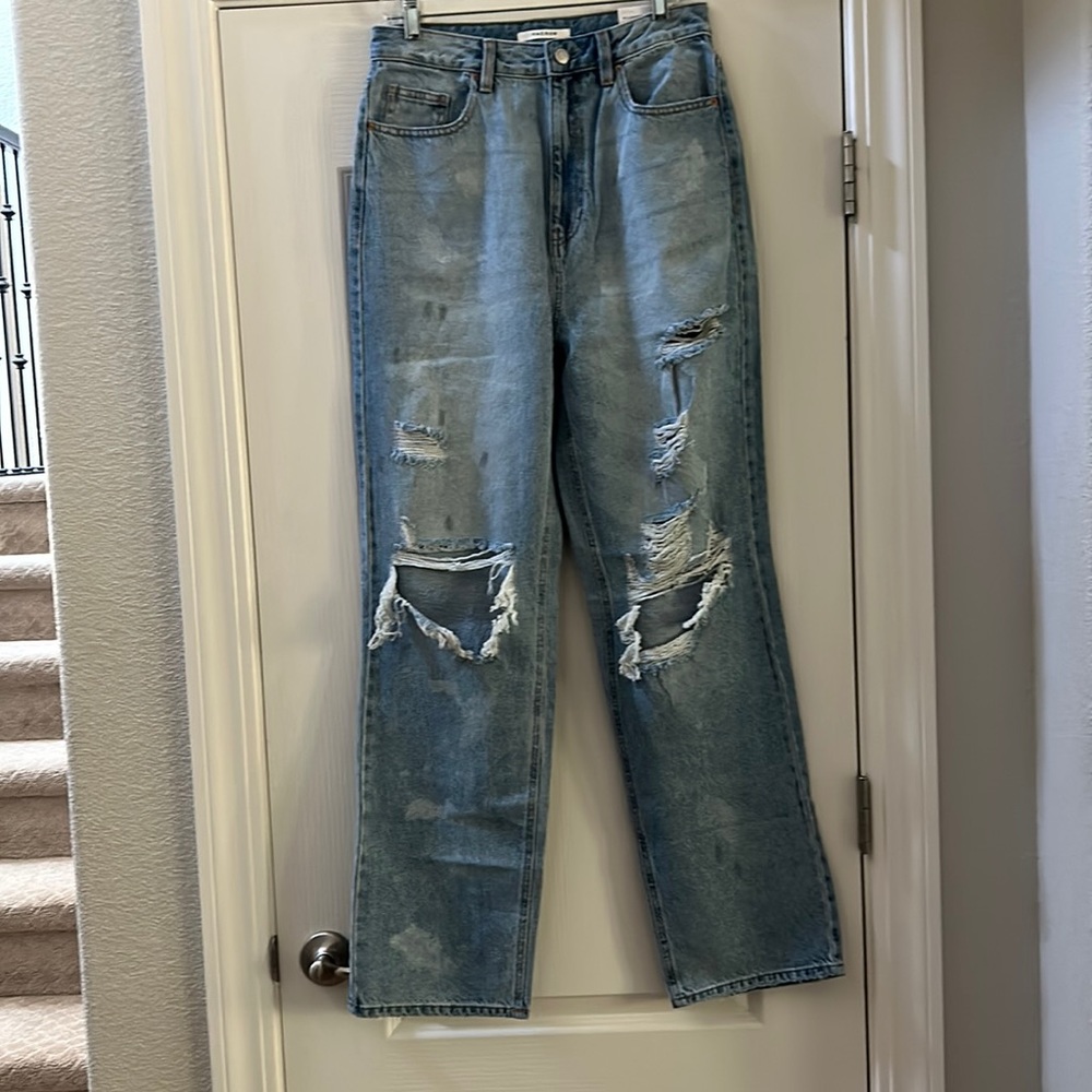 PacSun Light Blue Distressed Boyfriend Jeans
